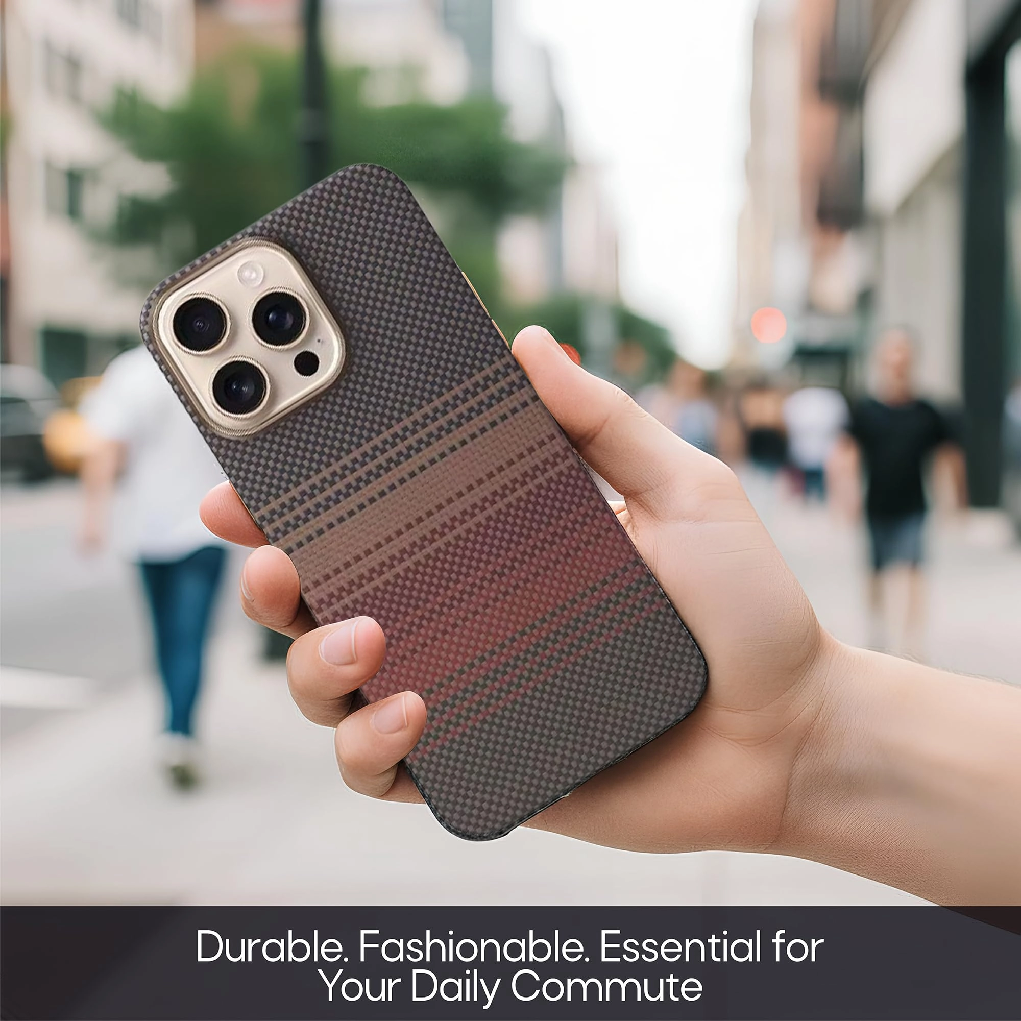 Premium Aramid Fiber (Kevlar) Case with MagSafe for iPhone 16 Pro