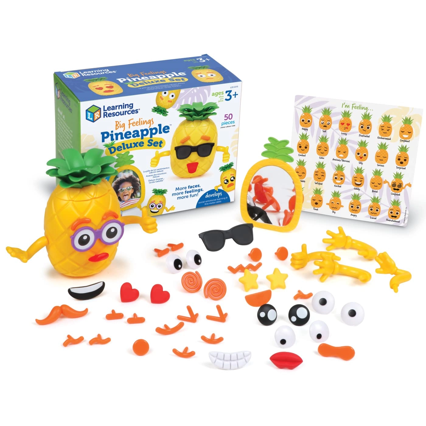 MZA STORES Big Feelings Pineapple Deluxe Set - 3+ 50 pieces