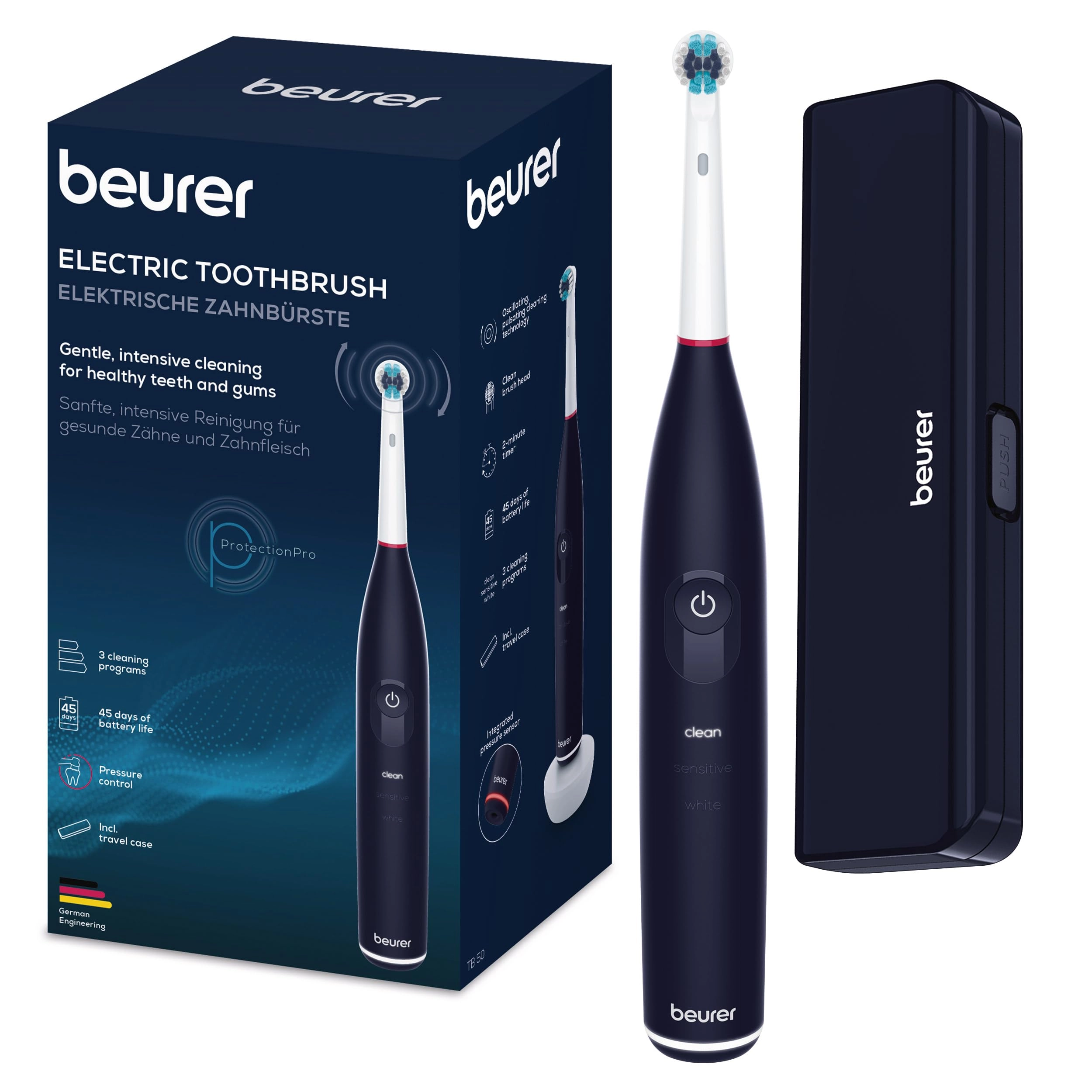 Beurer GmbH TB 50 - 3 Cleaning Programs 45 Days Battery