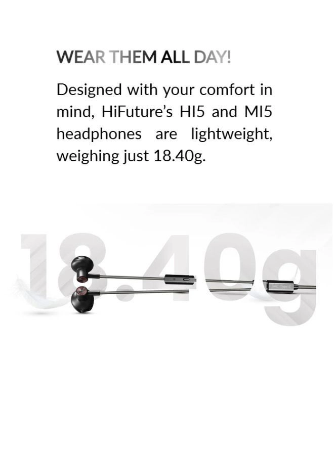 MI5 BLK Wired Earphone