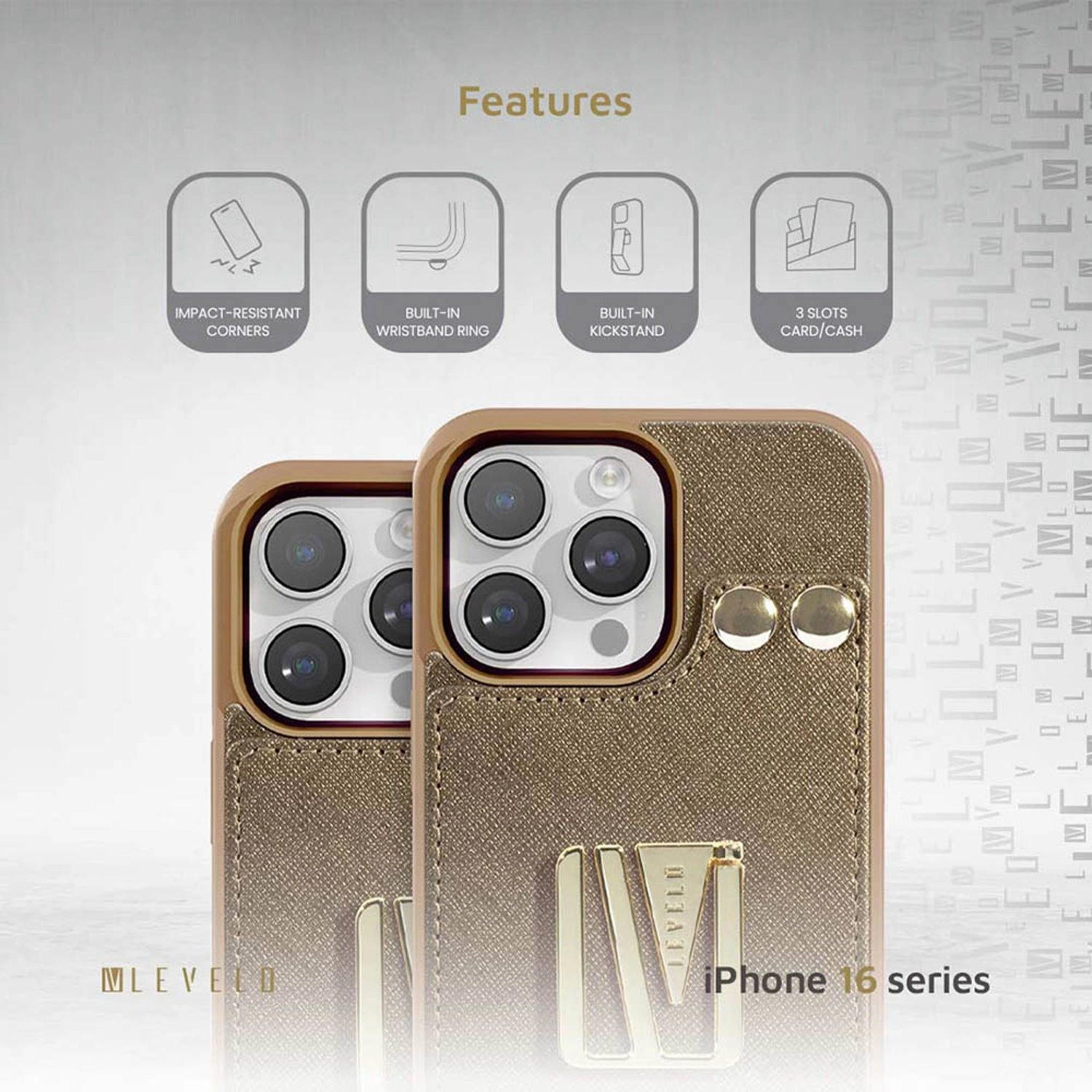 Serena Leather Case for iPhone 16 Pro