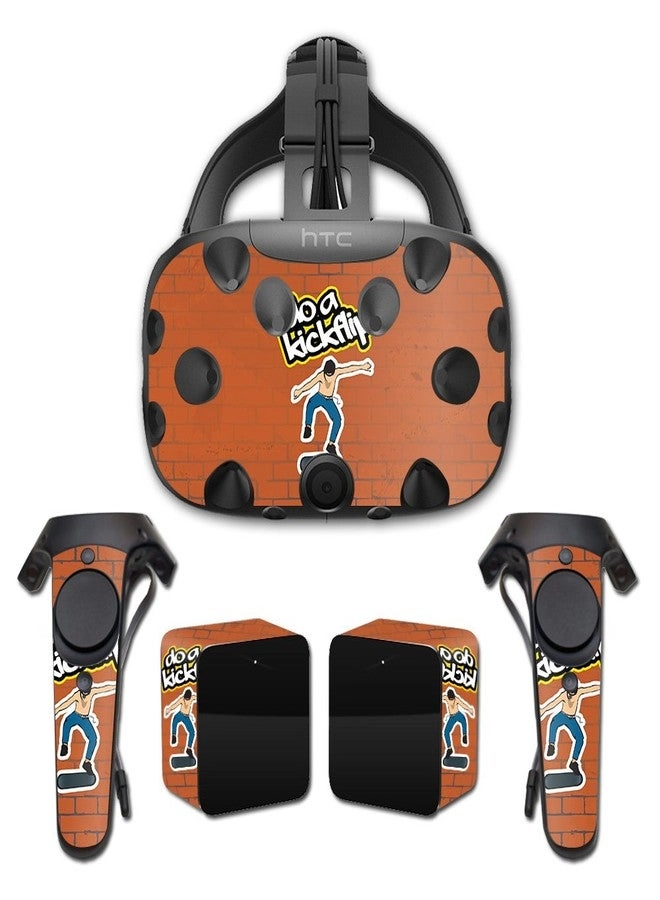 Skin Compatible with HTC Vive - Kickflip - Vinyl Decal Protective