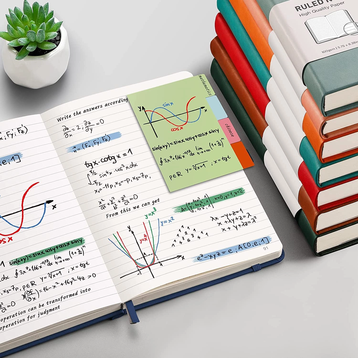 Notepad A5 Hardcover - Lined 376 Pages