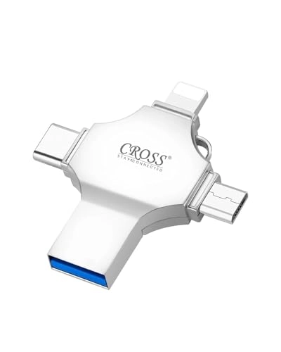 4 IN 1 PENDRIVE - USB 3.0 Lightning Micro USB USB A Type-C 256GB