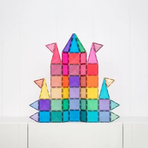 Glitter Castle Magnetic Tiles - 48pcs