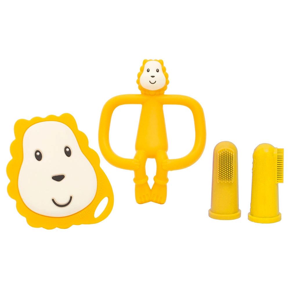 Matchstick Monkey Ludo Lion - Teething Starter Set Yellow