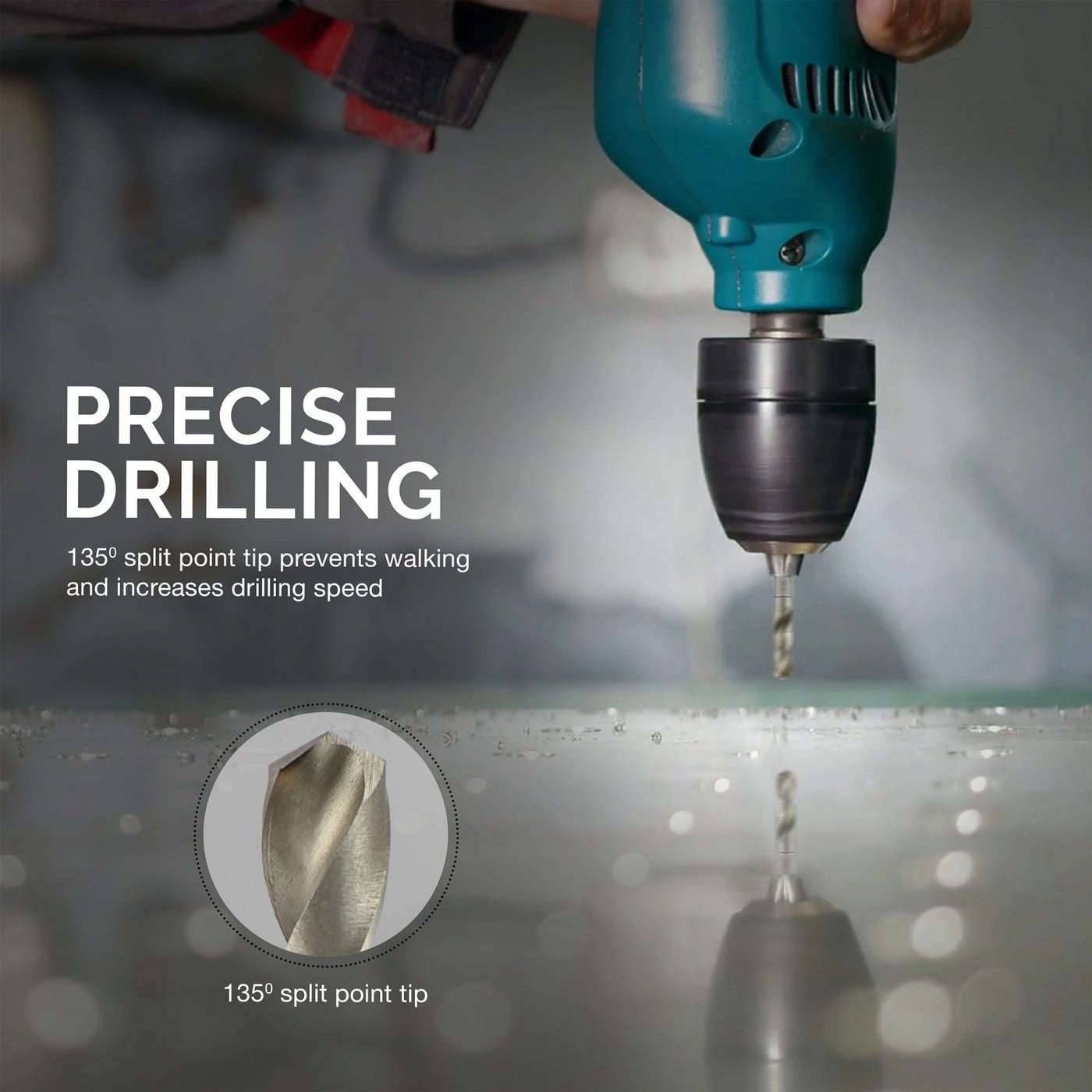 11402A - M2 High Speed Steel 5 Piece 3/32 1/8 3/16 1/4 5/16-inch