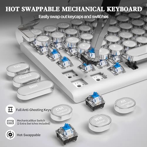 Retro Typewriter Mechanical - EN Wired/Wireless