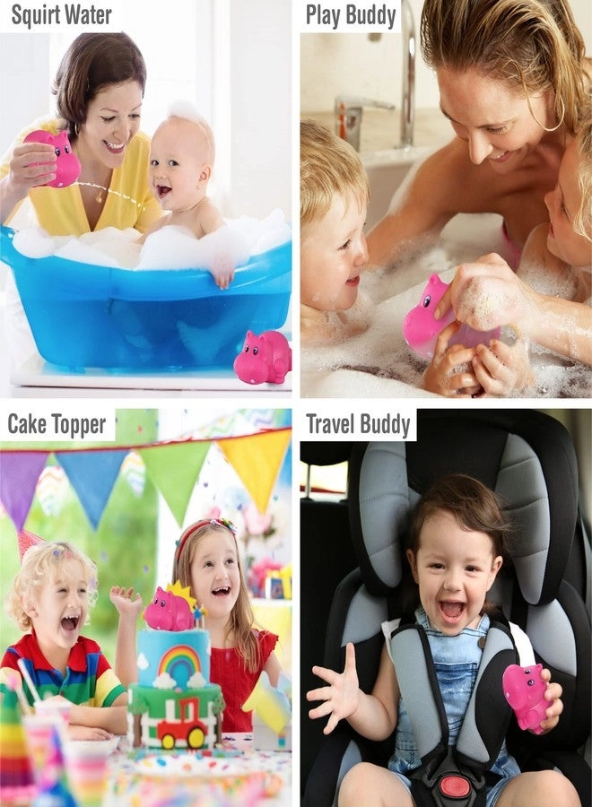 DolliBu Hippo Bath Buddy Squirter - Floating Pink