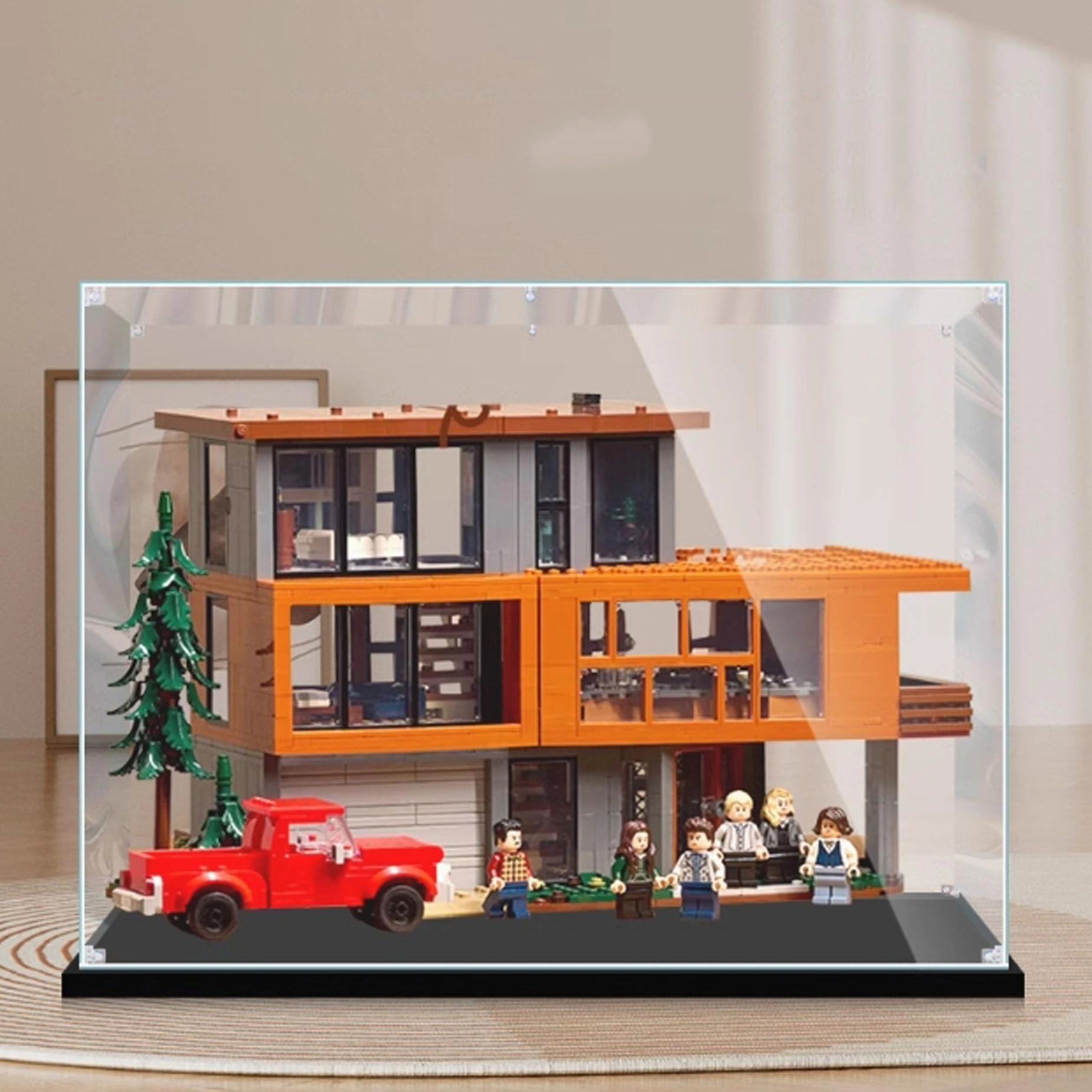 PHOVKFR Acrylic Display Box for LEGO 21354 Mansion