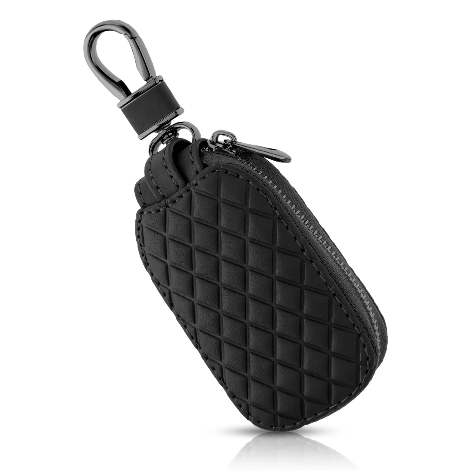 TIESOME Genuine Leather Car Key Case Holder - Car