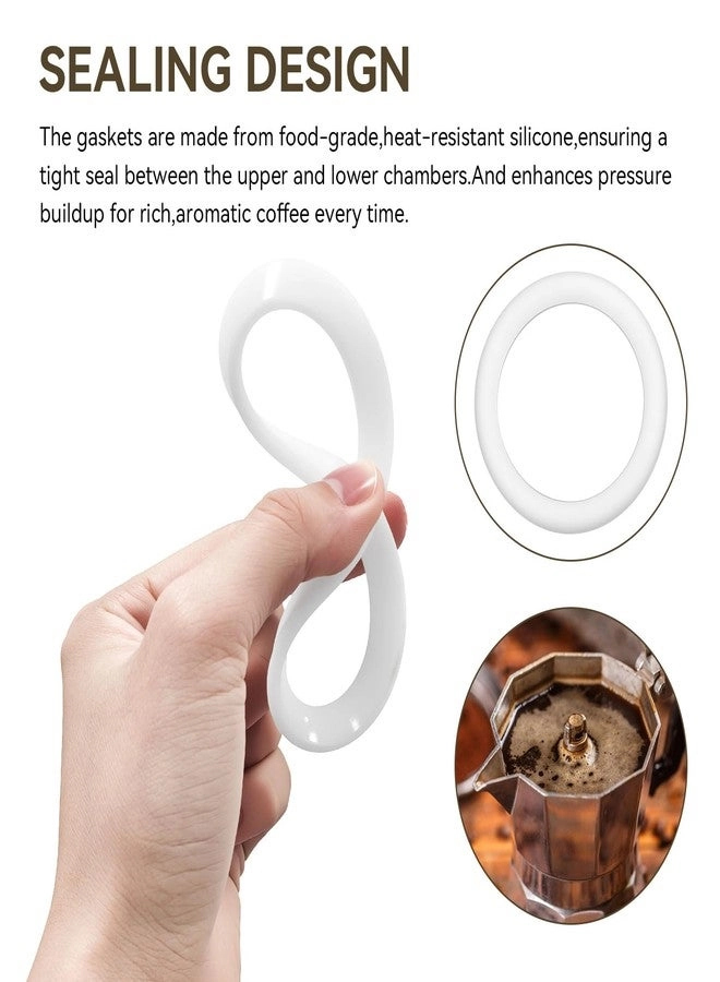 BIA640310 - 9 Cups 6 Pcs Silicone Sealing 2 Pcs Stainless Filter Plate