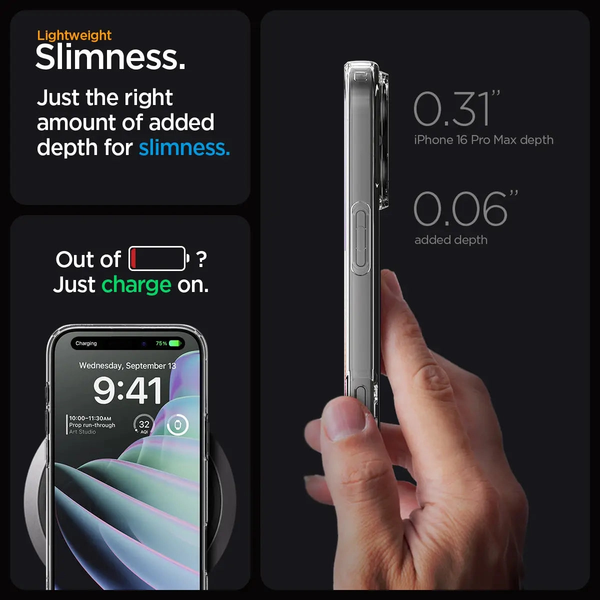 Liquid Crystal MagFit Clear Case with MagSafe for iPhone 16 Pro Max