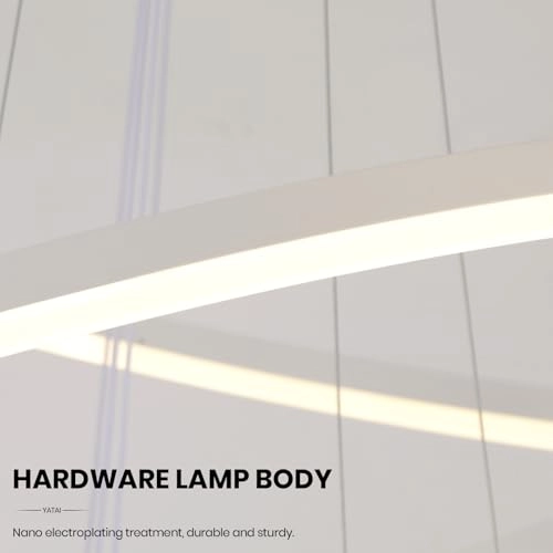 Modern LED Chandelier - 3000K-6000K Dimmable
