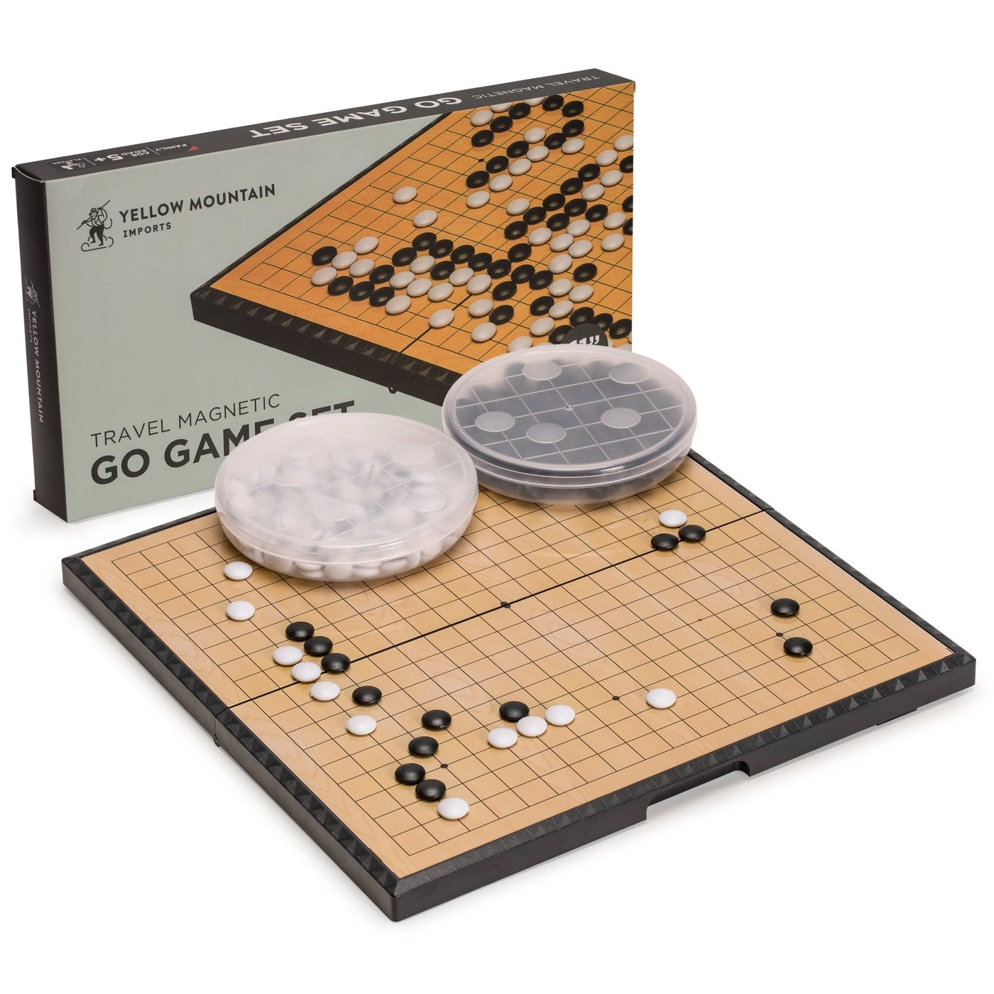 Go Game Set - Magnetic Single Convex Stones