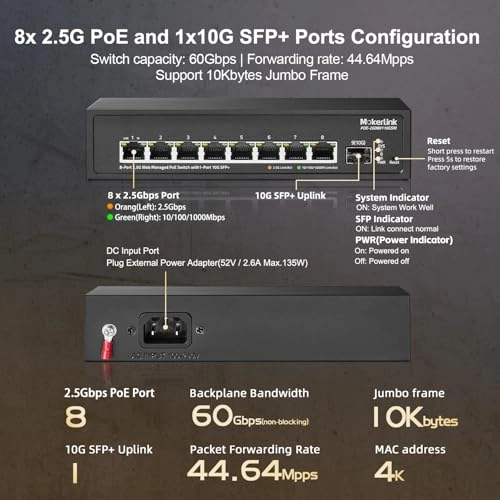 8x2.5G POE 8-ports