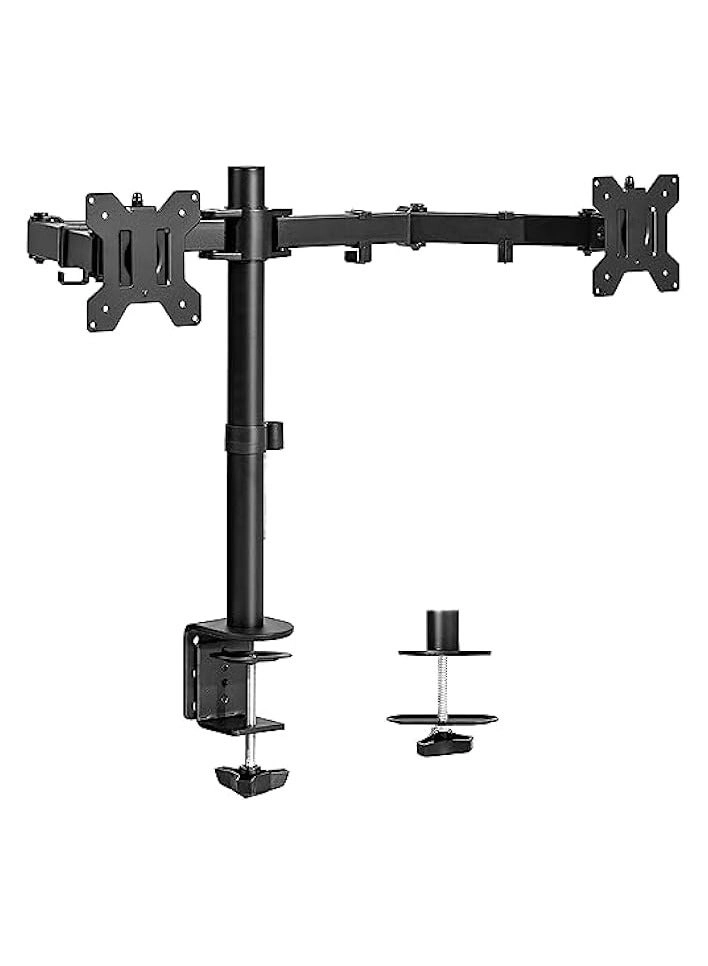 Dual LCD Monitor Desk Mount Stand - 2 27in