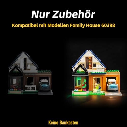 LED Lighting Kit - 60398 Family House and Electric Car