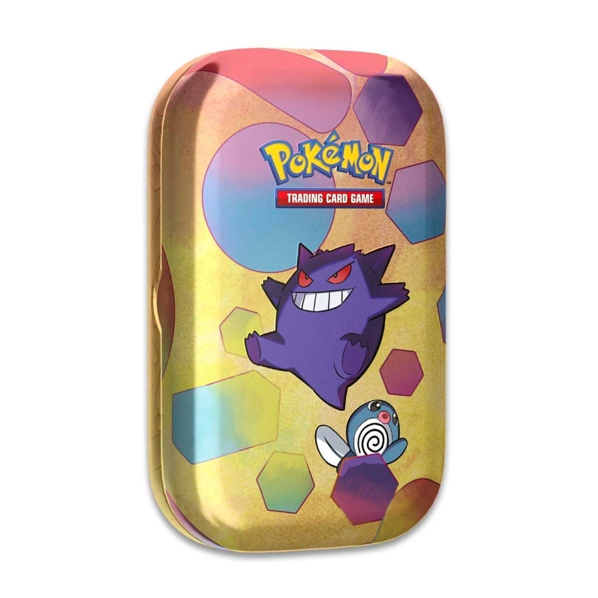 Pokmon Scarlet & Violet—151 Mini Tin - Gengar and Poliwag 2 Booster Packs 1 Coin 1 Art Card