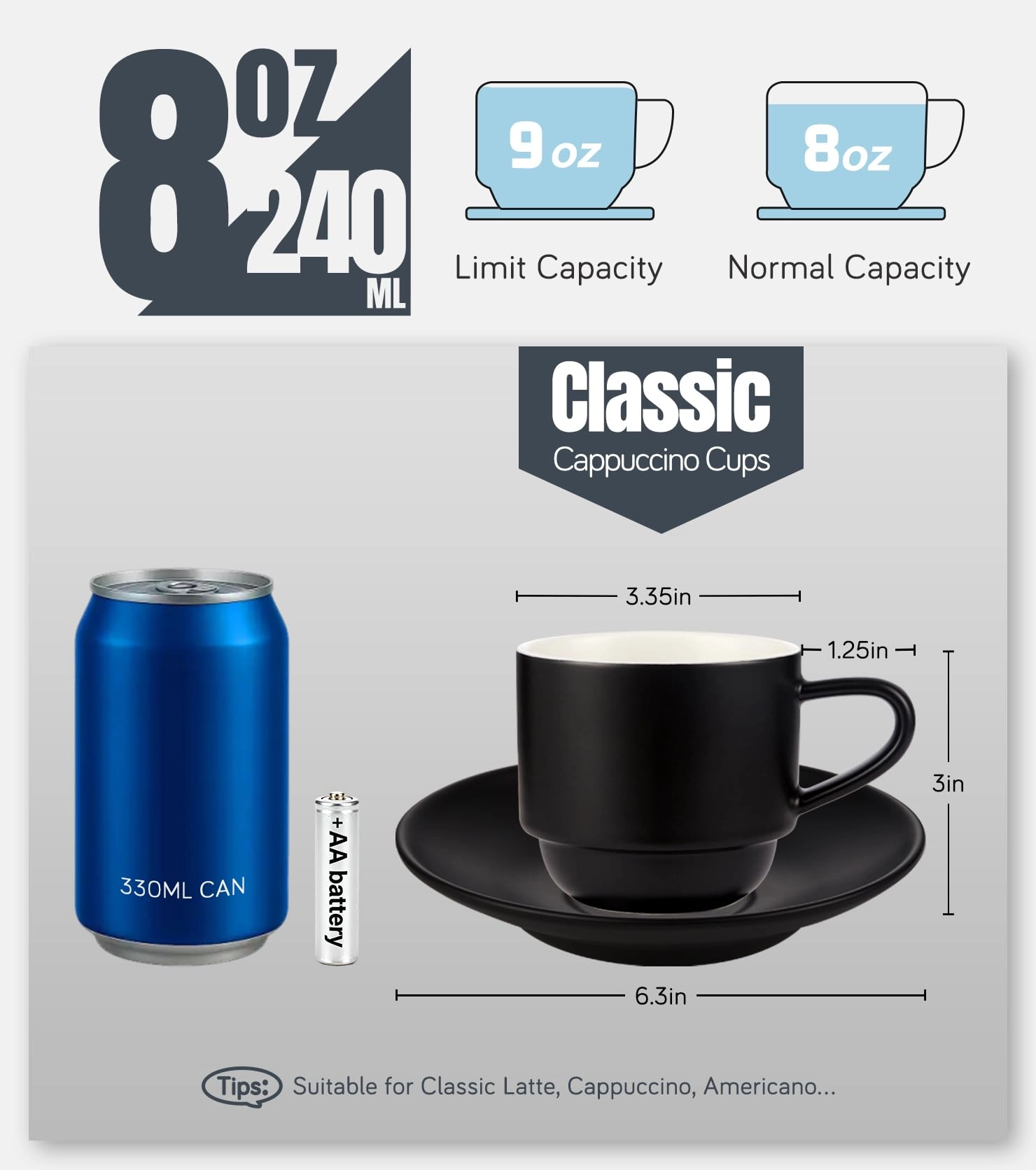 Cappuccino Cups - 4 pcs - Wedding
