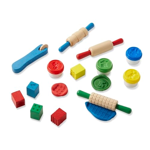 Shape, Mould Clay Activity Set - 4 tubs modelling dough Multicolor