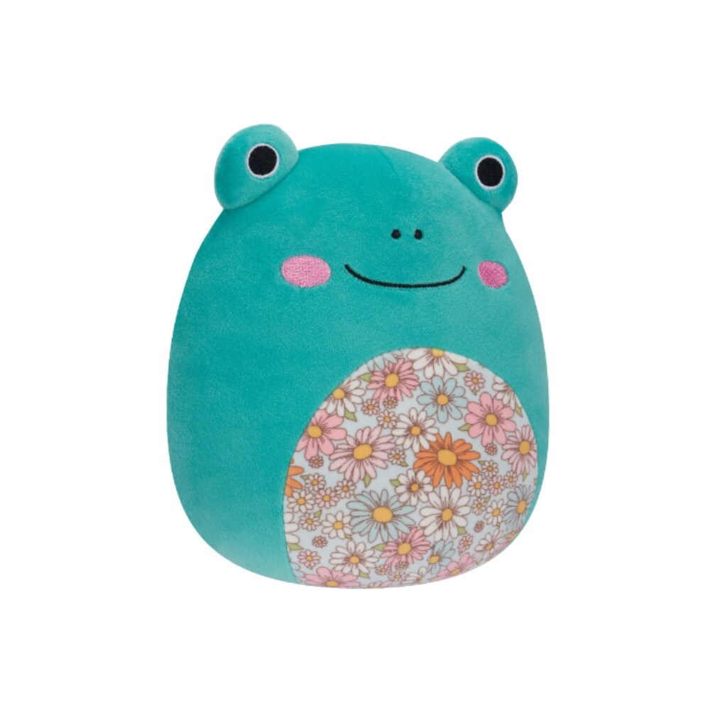 Little Plush Robert Aqua Frog - Floral Belly Washable Squishy