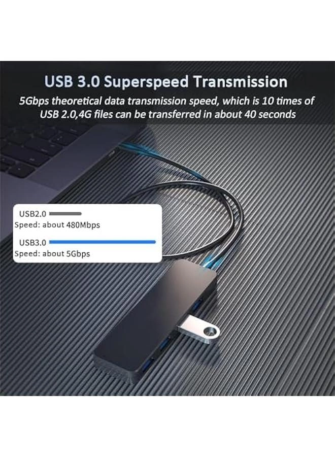 USB 3.0 Hub - 4-Port Aluminium