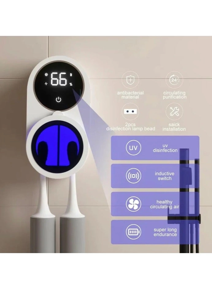 UV Toothbrush Sterilizer - 2 Wall-mounted