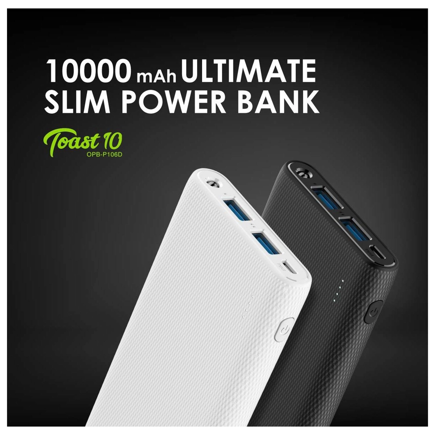 Toast 10 - 10000 mAh DC 5.0V 2.1A (Max)