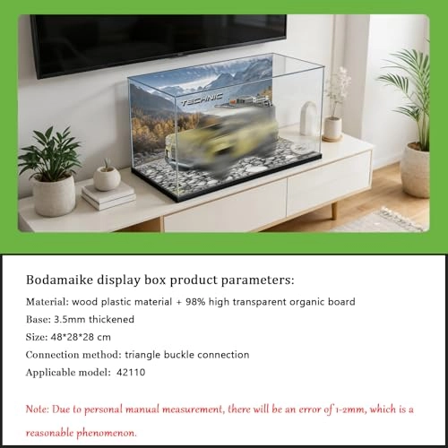 Display Case - 48 x 28 x 28 cm 3 mm ultra-clear acrylic