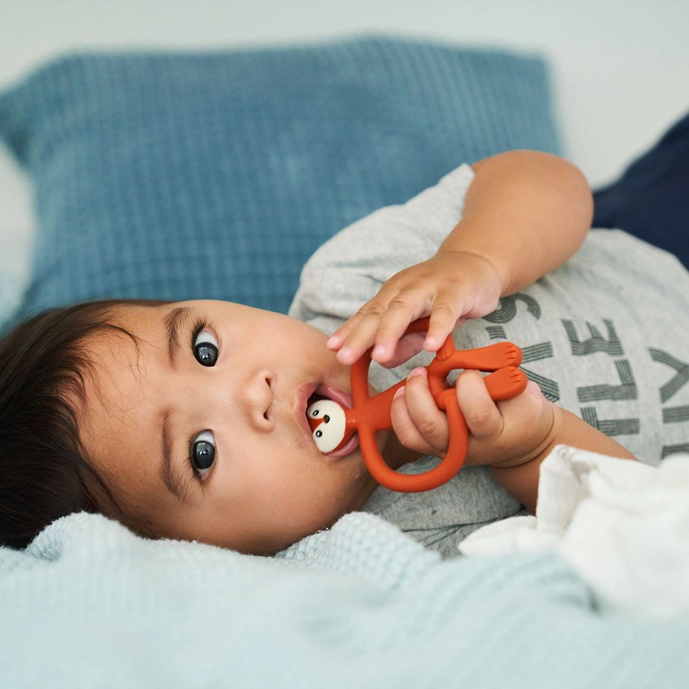 Fudge Fox Teether - food-grade silicone