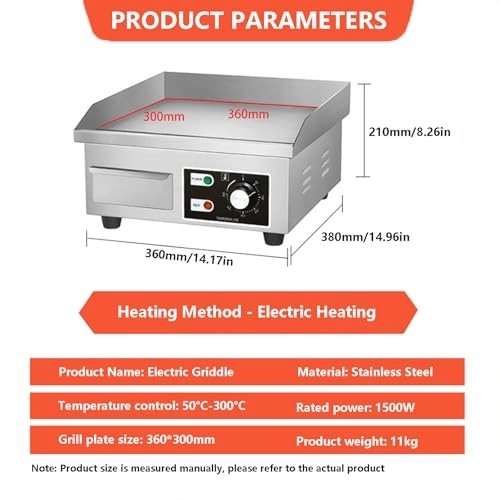 Commercial Electric Griddle - 4 zone(s) 450*300mm