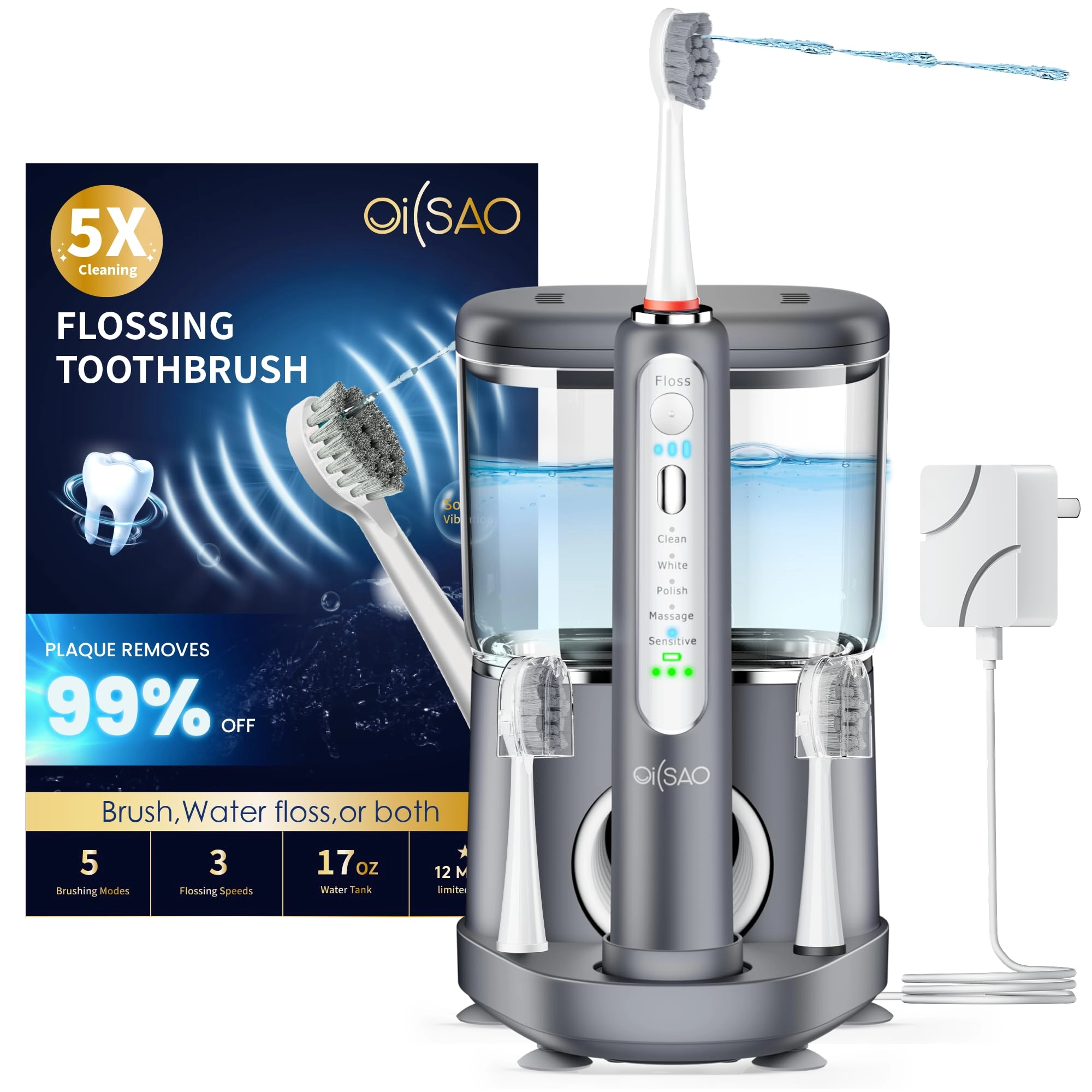 OILSAO Advanced 2.0 - 500ML 30-Day Battery 5 Modes 3 Speeds