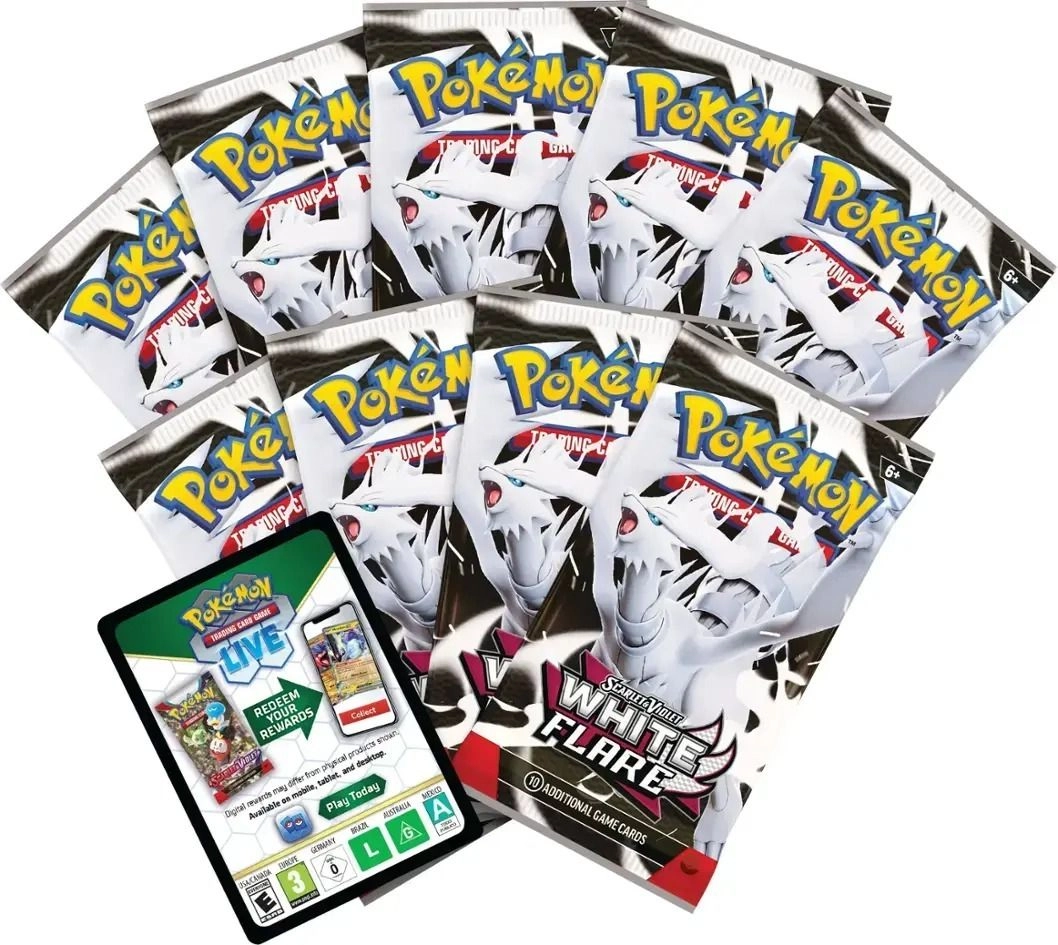 White Flare Elite Trainer Box - Factory Sealed Official Cards & Accessories