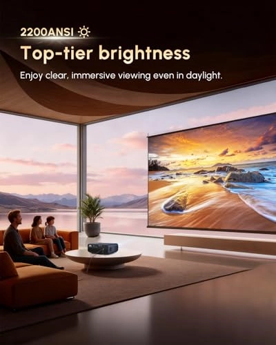 Google TV Projector - 1900 ANSI Lumens 3840 x 2160