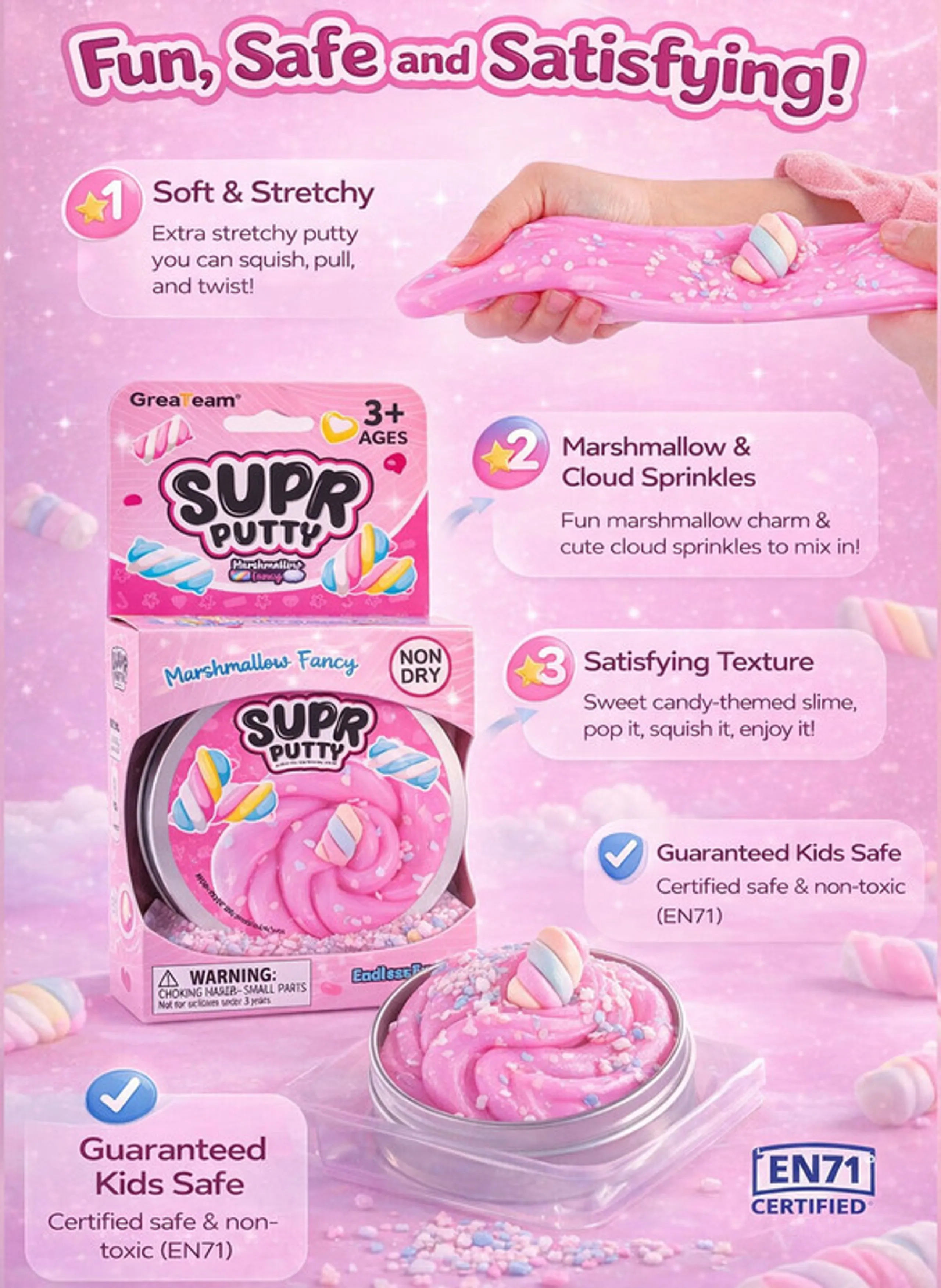 Super Putty Marshmallow Fancy - 3+ years