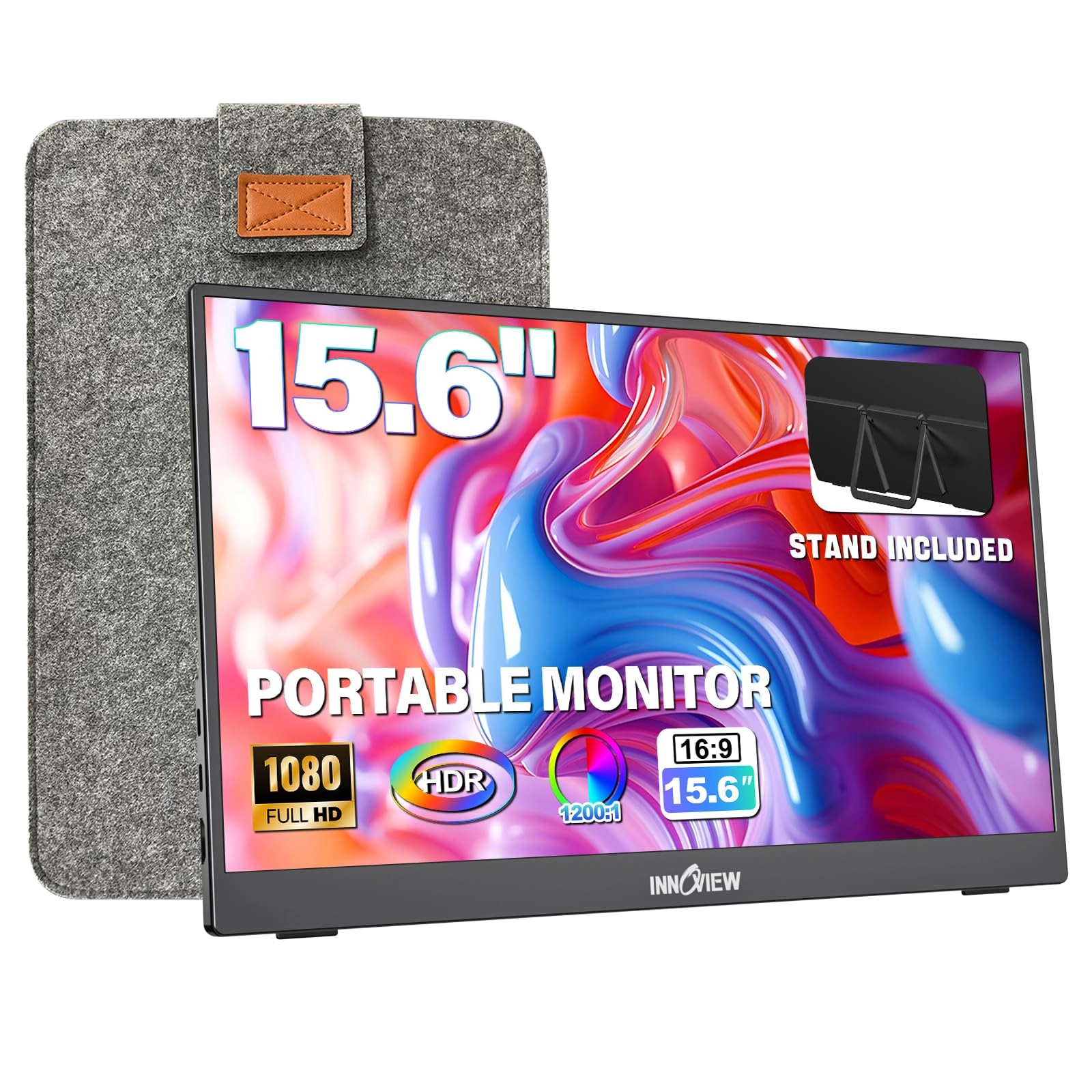 InnoView Portable Monitor - 1080P 15.6"