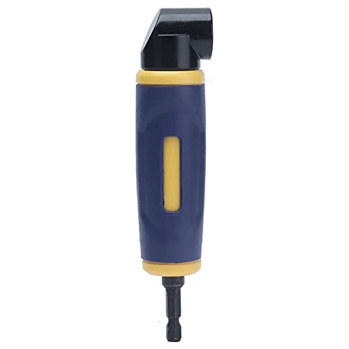 90 Degree Right Angle Drill Adapter - Yellow Blue Magnetic Bit Holder 1/4in