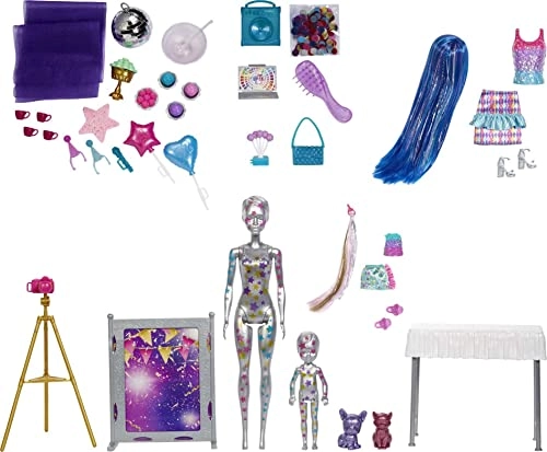 Barbie Color Reveal Slumber Party - 50+ surprises 36 accessories Ages 3+