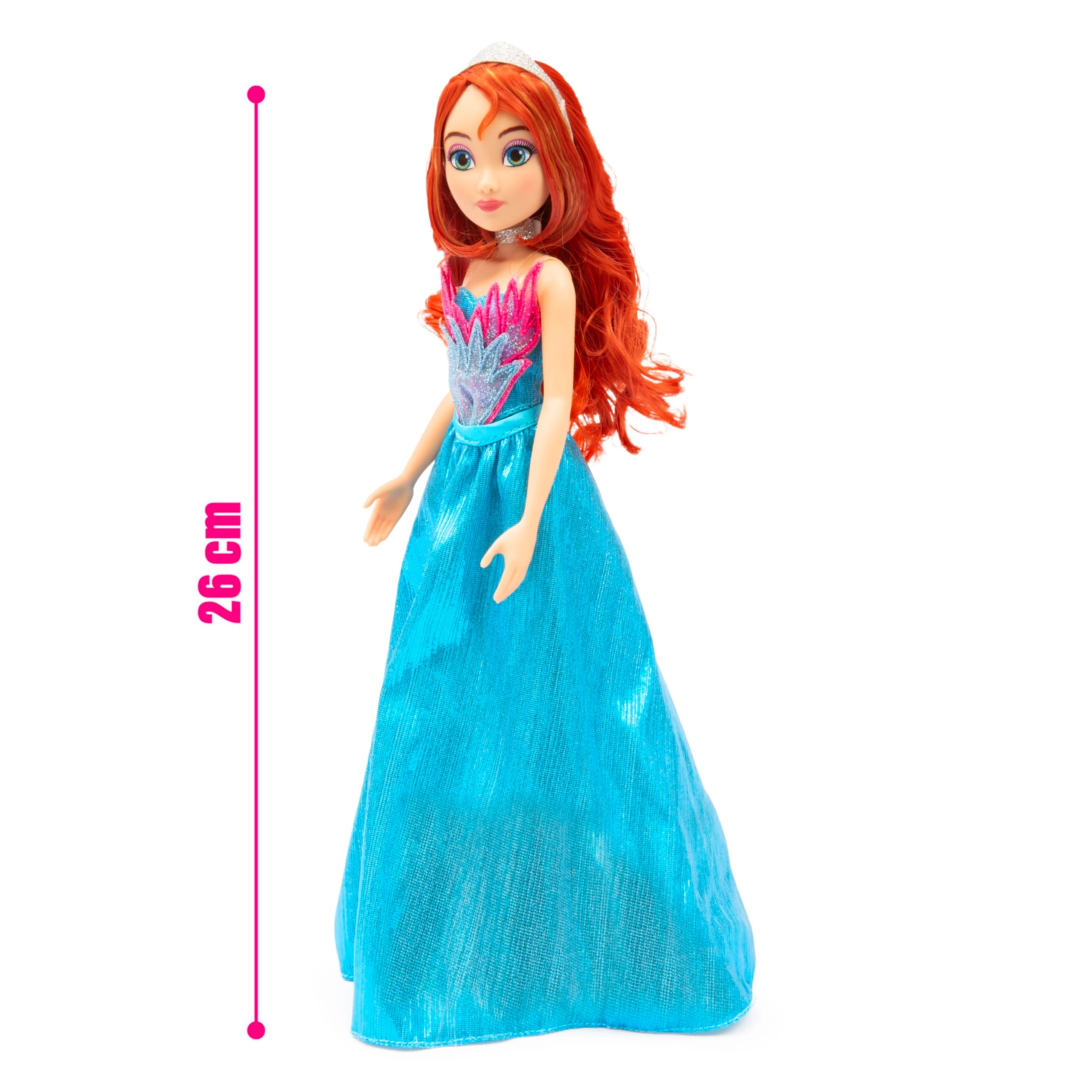 Bloom Doll - 12 inches Articulated Sparkling Blue Gown Ages 4+