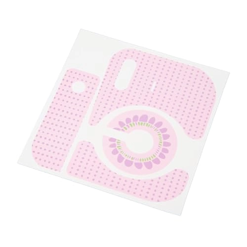 Instant Camera Body Stickers - Mini 12 Pink Polka Dot Sunflower PVC