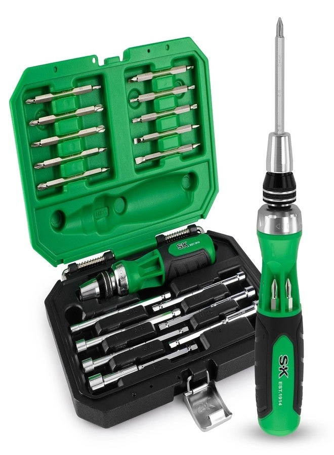 SK 22-in-1 Ratcheting Slotted and Phillips Screwdriver Set (22 Pcs)