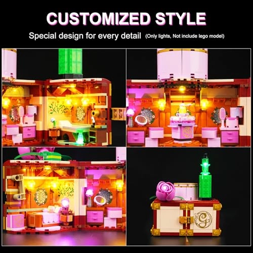 Light Kit for Lego Glinda Elphaba's Dormitory Collectible (75683) - LED Warm White