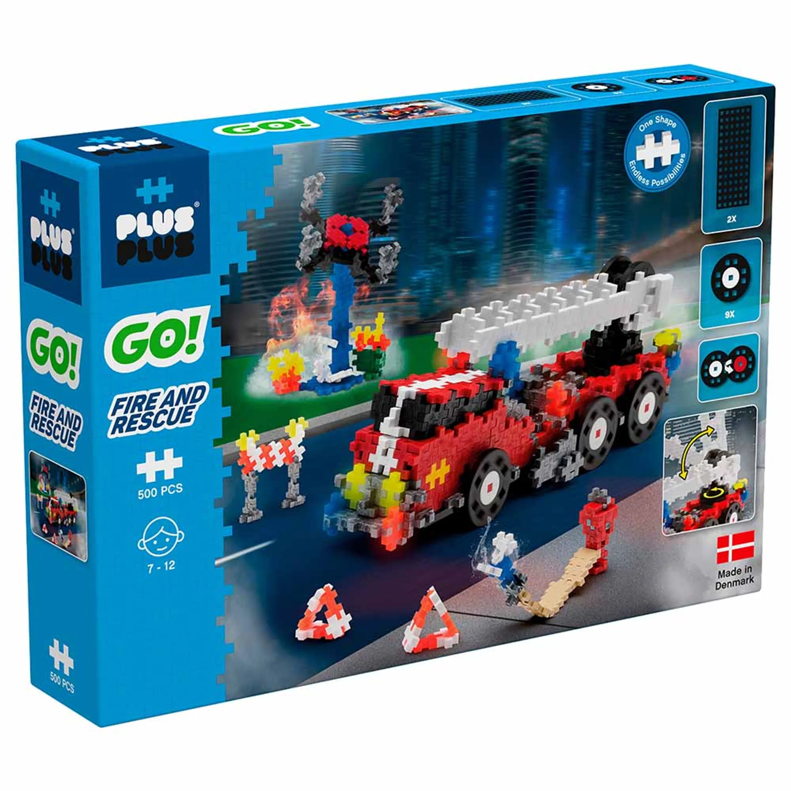 Plus-Plus Go Fire And Rescue - 500 pcs