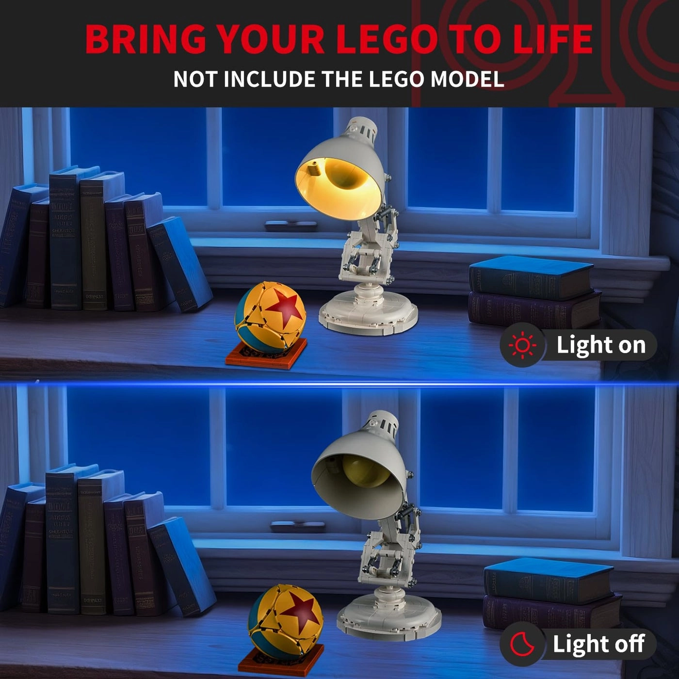 Light Kit (21357) - LED Compatible with Lego Disney Pixar Luxo Jr