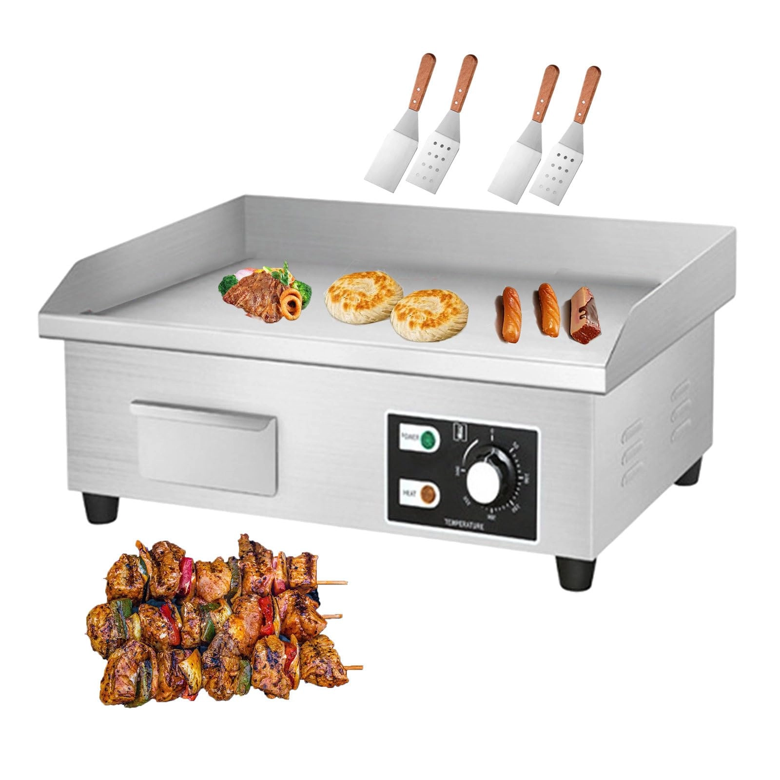 Commercial Electric Griddle - 4 zone(s) 450*300mm