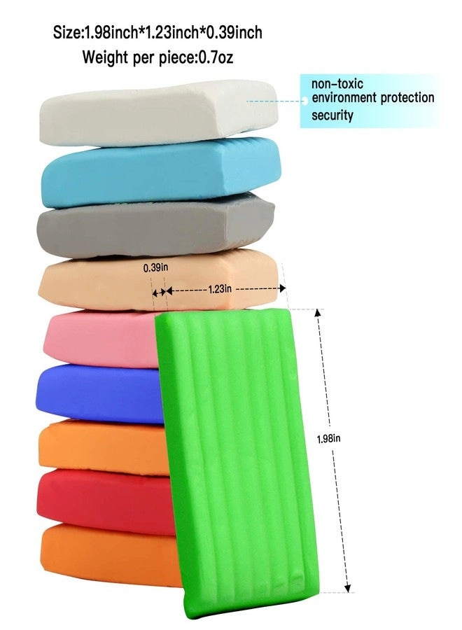 Polymer clay - 1.3 kg 50 pcs.
