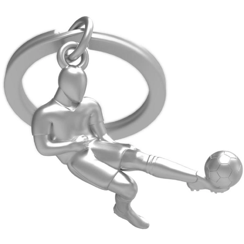 MetalMorphose Soccer Player Keychain
