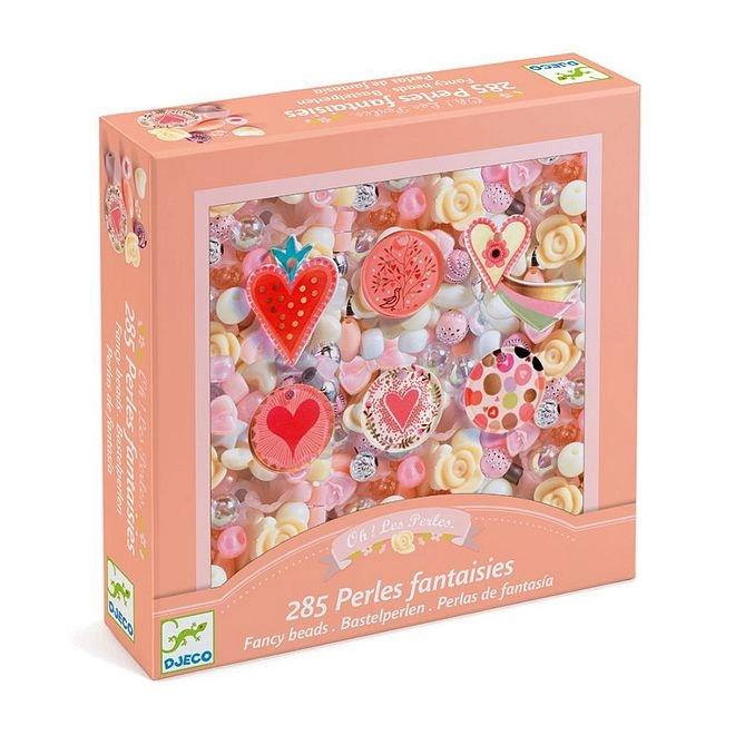 DJECO Butterflies Fancy Beads - 285 beads 6 metres thread