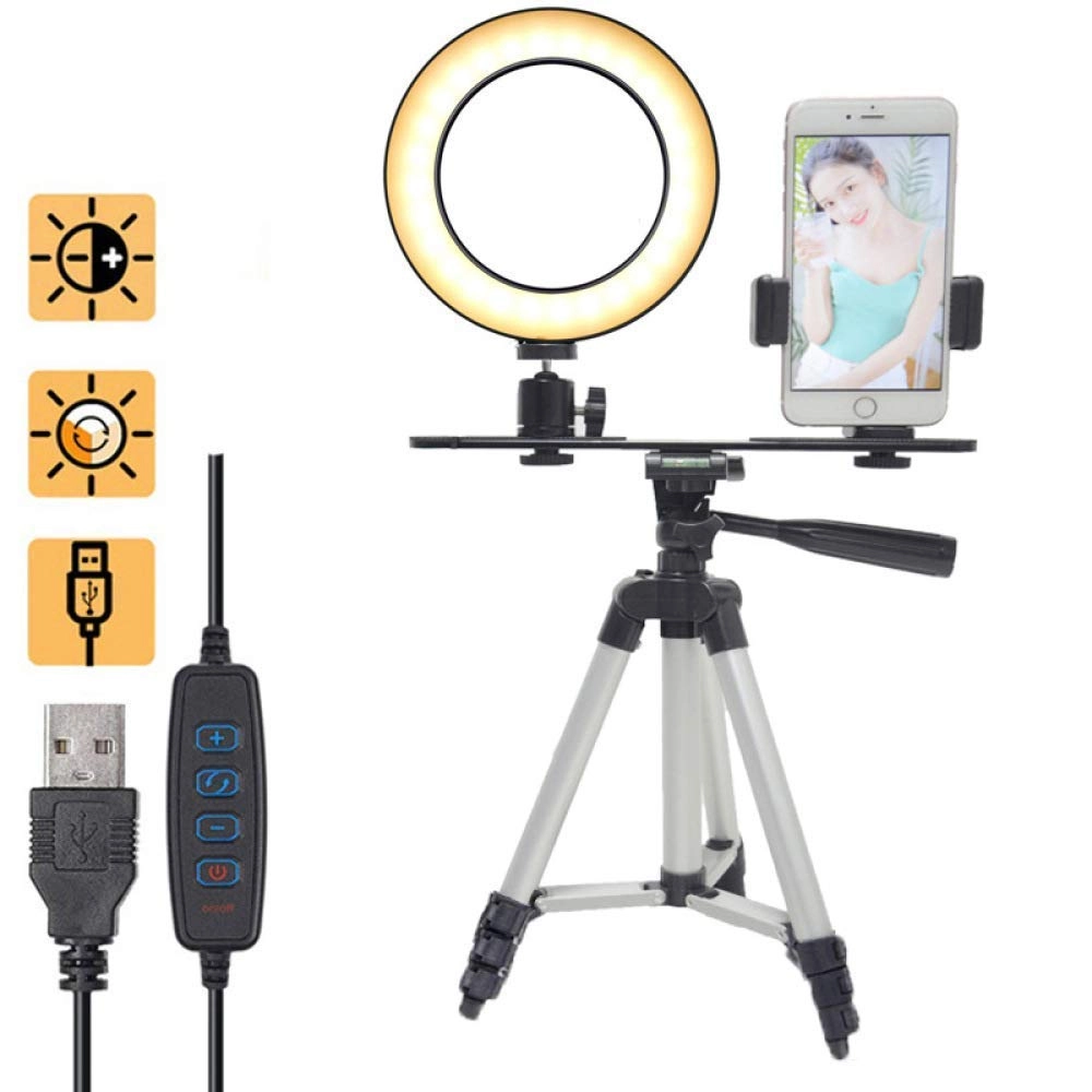 Ring Light LED - 6" Tripod 3 Light Modes